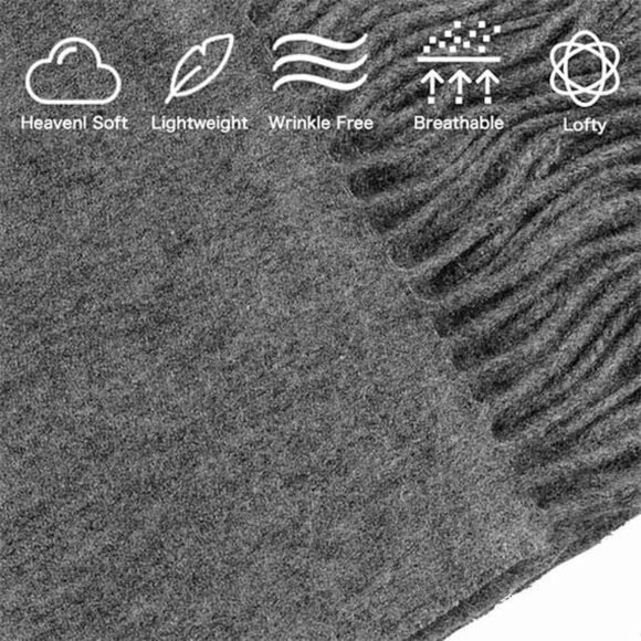 Shawls and Wraps Softable Scarf for Evening Dresses Wedding with Tassels - Picture 3 of 6